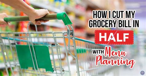 How I Cut My Grocery Bill in Half With Menu Planning - The Happy Housewife™ :: Cooking