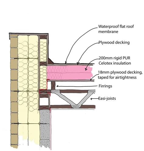 Kirkburton Passivhaus: The flat roof