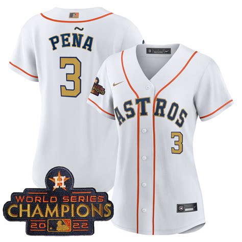 Women’S Astros 2023 Gold Rush Collection Jersey – All Stitched ...