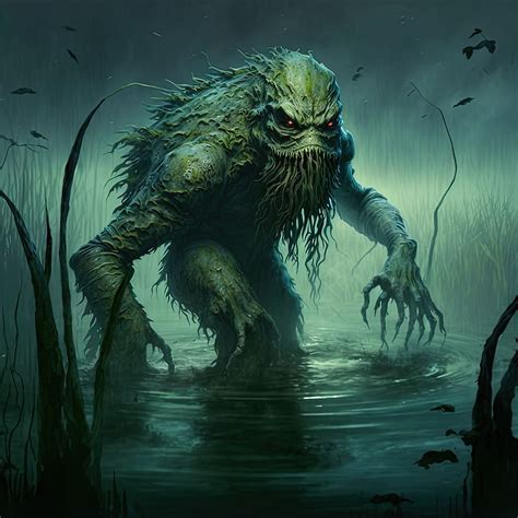 Swamp monster (AI art) by 3D1viner on DeviantArt