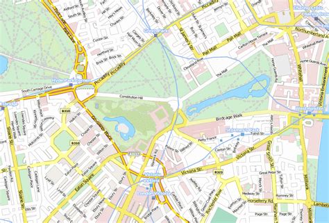 Map Of London Near Buckingham Palace - Map Of Counties Around London