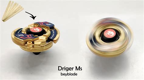 How To Make Driger MS Beyblade From Popsicle Sticks - Easy Toy Diy - YouTube