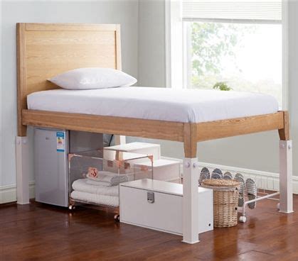 Suprima Ultimate Height Bed Risers - Carbon Steel - White in 2022 | Dorm room bedding, Dorm room ...