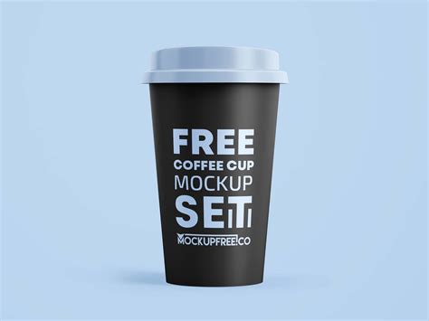 Free Coffee Paper Cups Mockup (PSD)