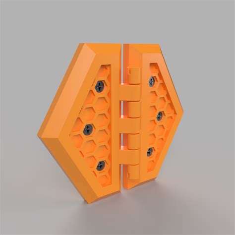 Honeycomb Hinge Design v2 by Phillipe | Download free STL model | Printables.com