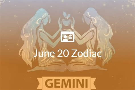 June 20 Zodiac Sign | Full Horoscope And Personality