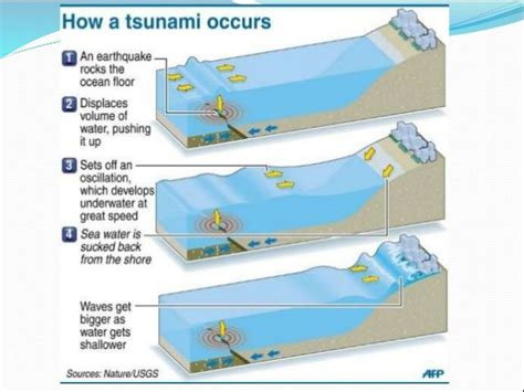 the diagram shows how an ocean floor is formed and what it looks like to be