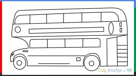 Double Decker Bus Drawing