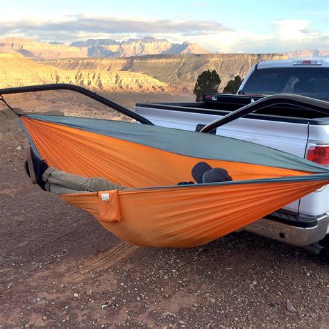 This Trailer Hitch Hammock Stand Lets You Set Up Dual Lounge Chairs On Your Truck Or SUV