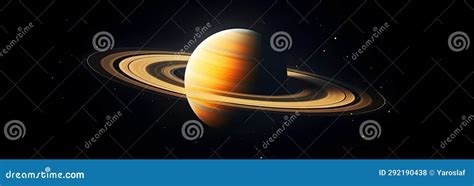 Planet Saturn with Rings on Black Cosmos Space Background with Stars Stock Photo - Image of ...