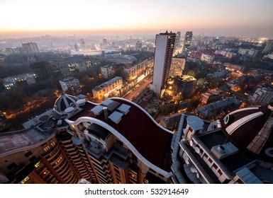 Evening Kiev City Center View Height Stock Photo 532914649 | Shutterstock