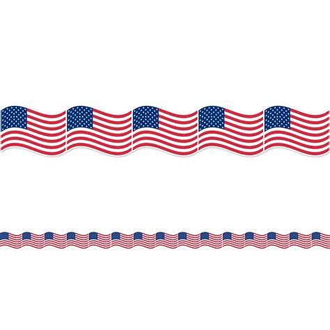 Buy Whaline 69Ft 4th of July Bulletin Board Border 60 Sheet Patriotic ...