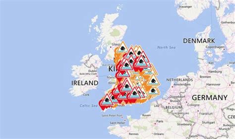 UK flood map: Environment Agency issues more than 200 flood alerts and ...