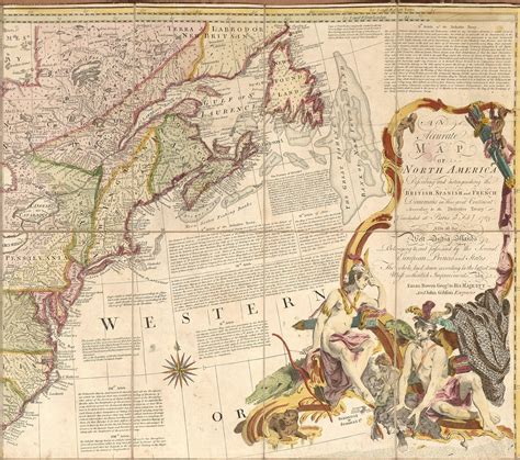 The 1763 Treaty of Paris rewrites the map of North America - Rare ...