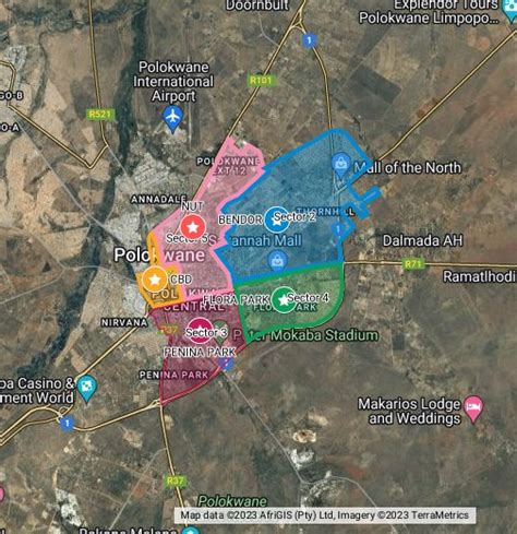 CPF Polokwane - Sector Boundaries - Google My Maps