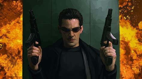 Matrix Lobby Scene Neo - 3840x2160 Wallpaper - teahub.io