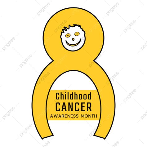 Yellow Smiley Face Clipart Hd PNG, Child Cancer Awareness Yellow Clipart With Smiley Face, Child ...