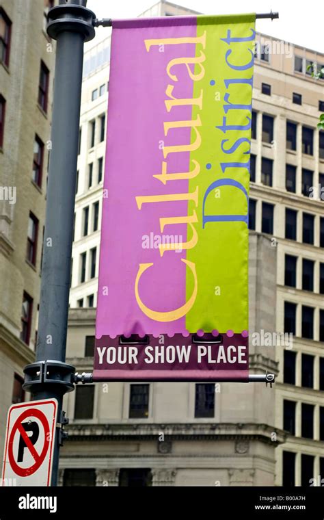 Cultural District banner in downtown Pittsburgh Pennsylvania PA Stock ...