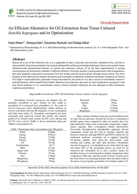 (PDF) An Efficient Alternative for Oil Extraction from Tissue Cultured ...