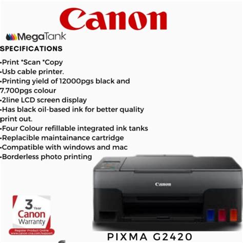 CANON PIXMA G2420 - Wistan Technologies