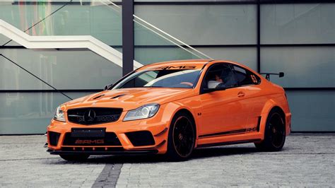 orange Mercedes-Benz coupe C63 AMG #Mercedes-Benz #orange #car #1080P #wallpaper #hdwallpaper # ...