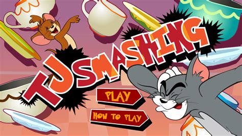 🕹️ Play Tom & Jerry TJ Smashing Game: Free Online Dish Catching Cartoon ...