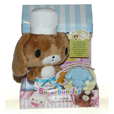 Sugarbunnies Kurousa Share & Play Plush with Cookie Cutter, Kurousa ...