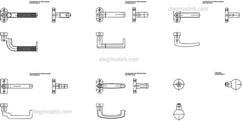 Glass Door Handle Cad Block - Glass Door Ideas