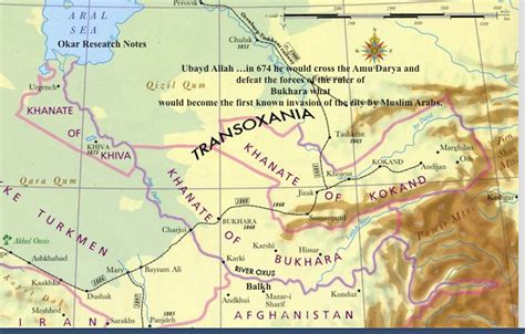 Oxus River Map