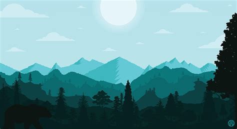 Vector Landscape, Vector Nature, HD wallpaper | Peakpx