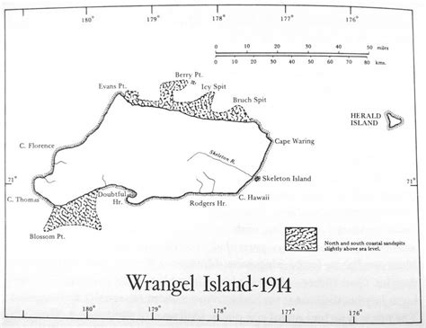 Maps of Wrangel Island, Russia