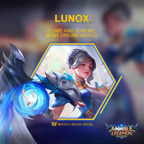 Lunox Cosmic Harmony - Mobile Legends by efforfake on DeviantArt | Mobile legends, Legend, Video ...