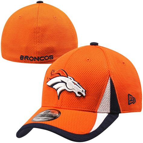 New Era Denver Broncos Training Replica 39THIRTY Flex Hat - Orange