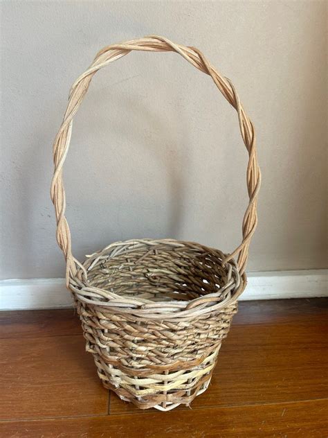 Rattan basket, Furniture & Home Living, Home Decor, Other Home Decor on ...