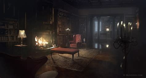 Vampire Mansion Interior - Erling Ingi Saevarsson