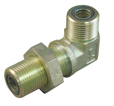 EATON AEROQUIP Hydraulic Hose Adapter, Fitting Material Carbon Steel x Carbon Steel, Fitting ...