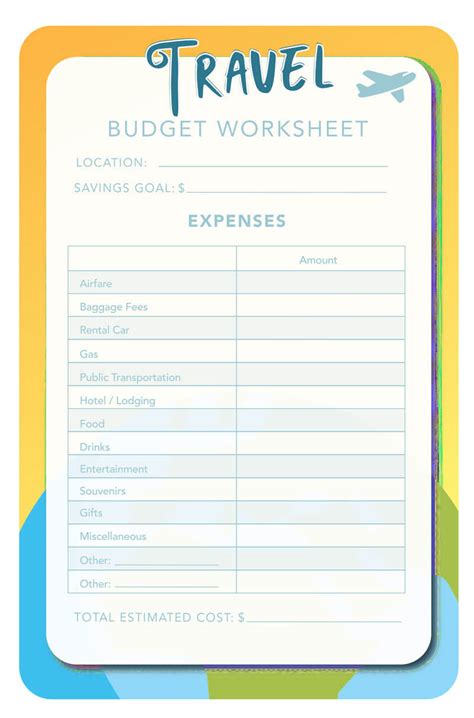 Travel Budget Excel Spreadsheet Template | Besttravels.org