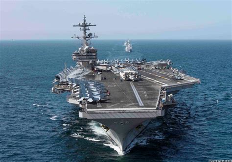 The US aircraft carrier USS George W. Bush jammed the radio ...