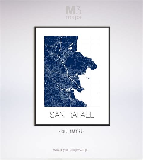 San Rafael California San Rafael CA Map San Rafael Map San | Etsy