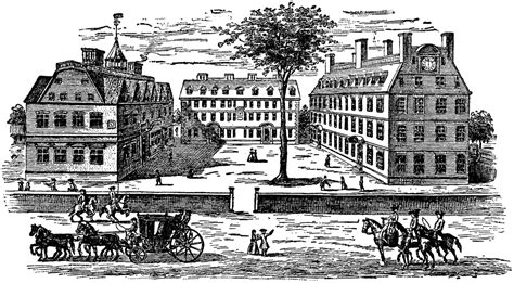 Harvard College in the Eighteenth Century | ClipArt ETC