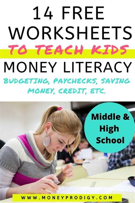 14 Free Financial Literacy Worksheets PDF (Middle & High School)