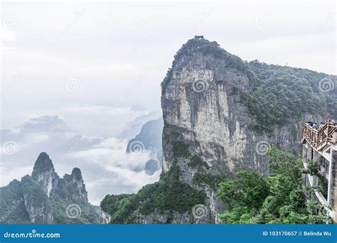 Tianmen Mountain, Zhangjiajie, China Editorial Photography - Image of rocky, tourism: 103170657