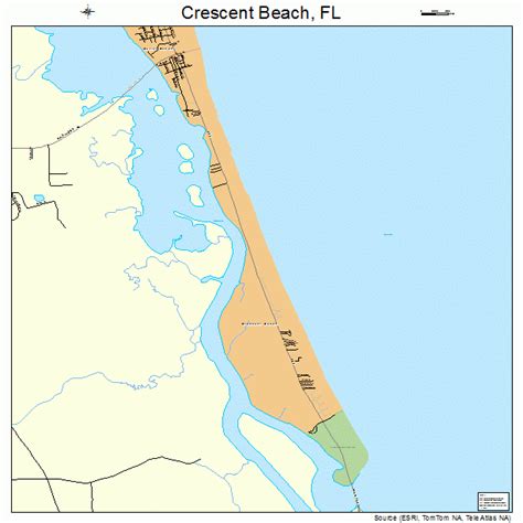 Crescent Beach Florida Street Map 1215325