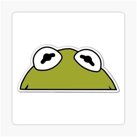 "Kermit Eyes " Sticker for Sale by chocolate-malt | Redbubble