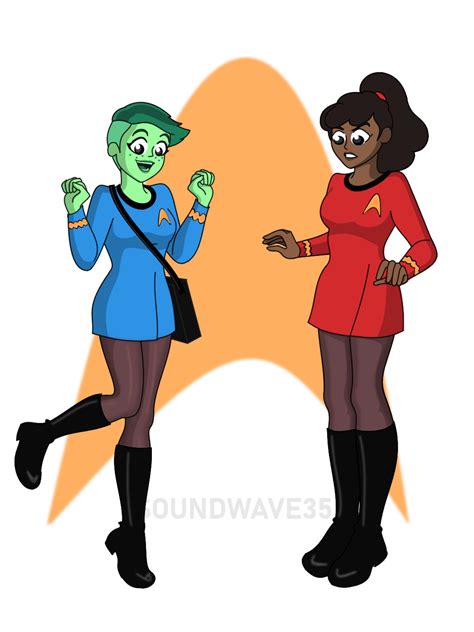 Star Trek: Tendi and Mariner TOS uniforms by Soundwave3591 on DeviantArt