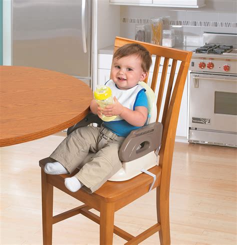 Folding Infant Feeding Seat Toddler Booster Chair Straps Compact Tray ...