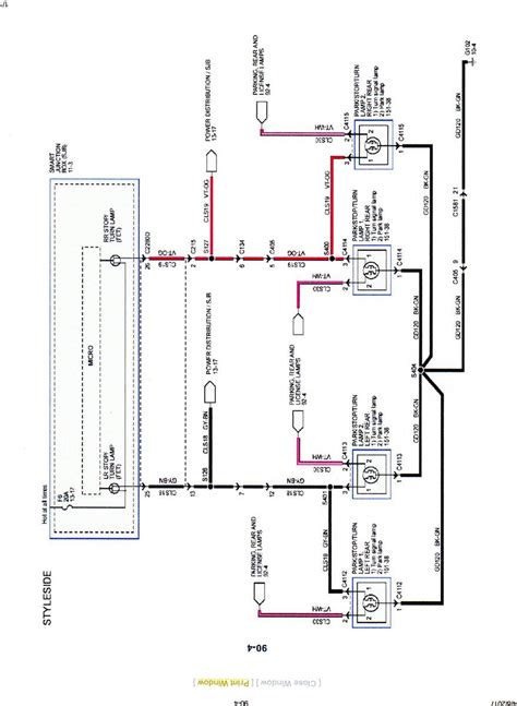 Ford Factory Tail Light Wiring Color Code