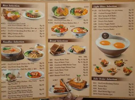 Old Town White Coffee Menu / Old Town White Coffee Menu Menu For Old Town White Coffee Changi ...