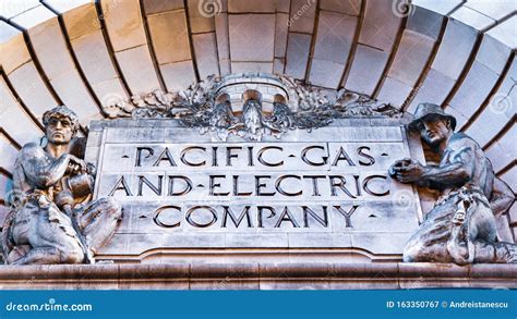 Oct 26, 2019 San Francisco / CA / USA - Close Up of PG&E Pacific Gas ...