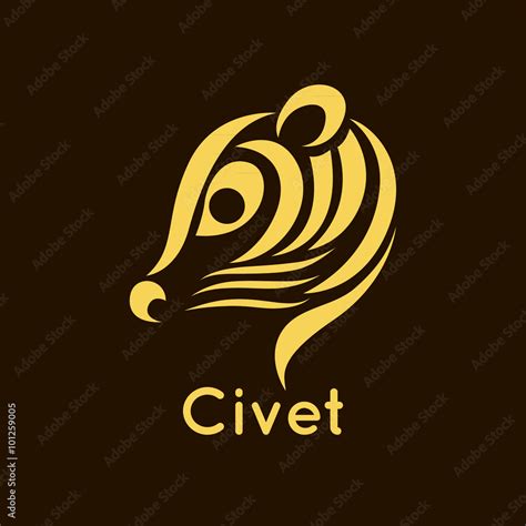 civet logo vector Stock Vector | Adobe Stock